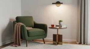 Bold accent chair adding personality to a room