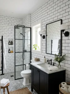 Subway tile bathroom with clean classic look