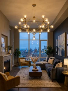Statement lighting interior design