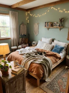 Comfort-focused cozy bedroom design