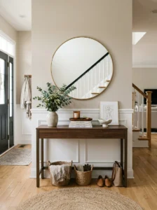 Functional entryway with simple decor