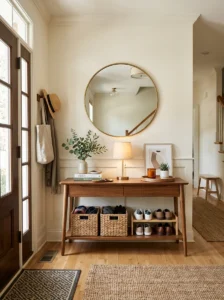 Sheer curtains softening natural light