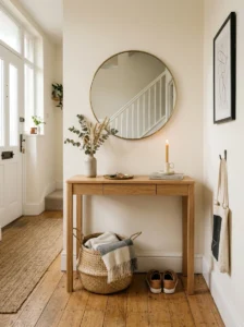 Simple apartment entryway setup