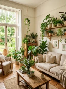 Indoor plants adding natural touch to home