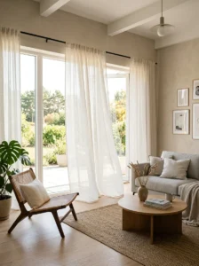 Curtains in living room design