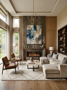 Focal point luxury living room