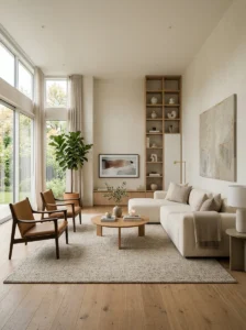 Clutter free luxury living room