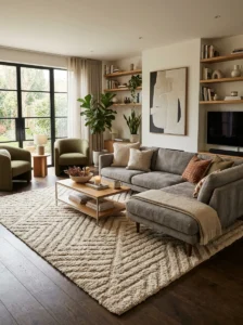 Mirror in living room design