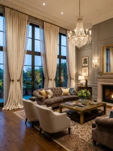 Curtains luxury living room