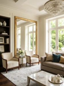 Mirror luxury living room