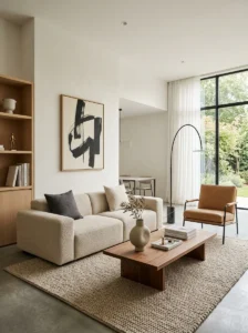 Minimal decor luxury living room