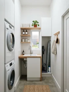 Minimal utility room small space
