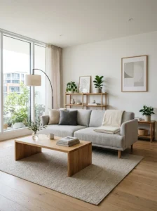 Minimalist furniture with clean and simple lines