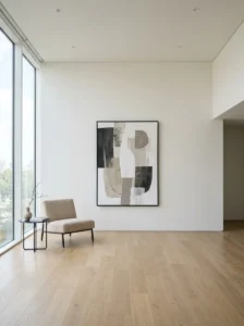 Minimalist walls with simple decor