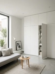 Hidden storage in minimalist home design