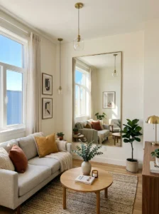 Mirror making room look bigger