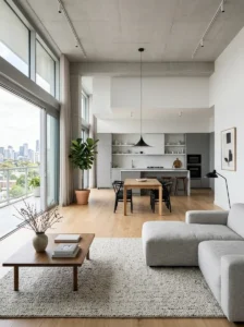 Open layout interior design