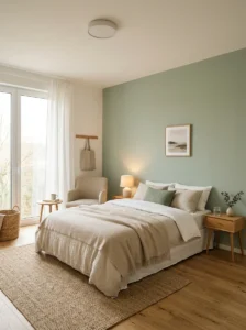 Accent wall with subtle color