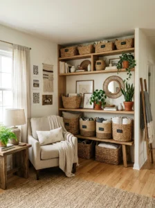 Throw blanket adding cozy detail