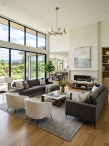 Open layout luxury living room