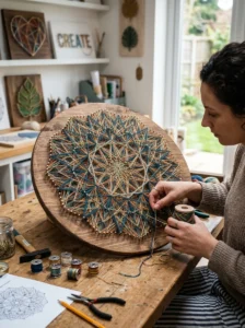 String art wall decoration