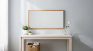 Budget-friendly vanity setup with simple and clean design