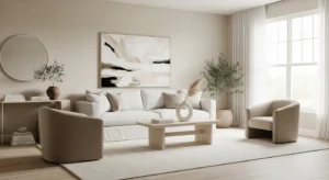 Neutral color home interior design