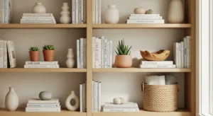 Open shelf decor ideas