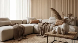 Layered textures interior design