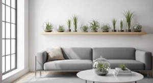 Air plants decor living room