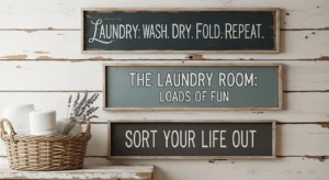 Laundry room wall decor farmhouse