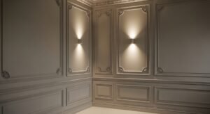 Wall molding adding subtle detail and depth
