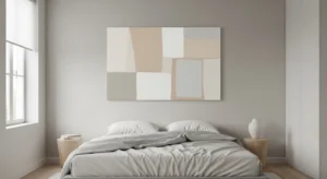 Minimal bedroom wall decor design