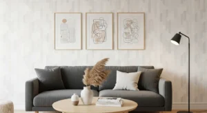 Peel and stick wallpaper for easy apartment decor