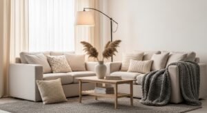 Neutral color palette making a home feel calm and cozy
