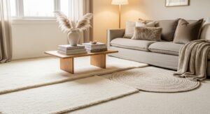 Soft rug adding warmth and comfort to the room