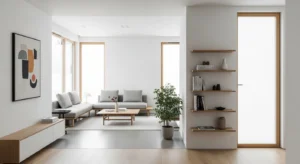 Clutter free home interior