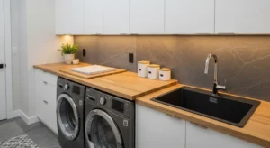 Multifunctional laundry utility room