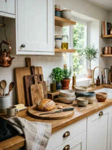 Functional decorative accessories on kitchen counters