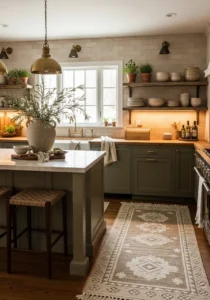 Soft earthy kitchen color palette inspiration