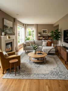 Living room furniture layout with better flow