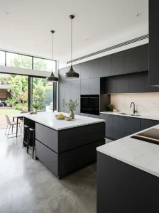 Hidden storage solutions in modern kitchen