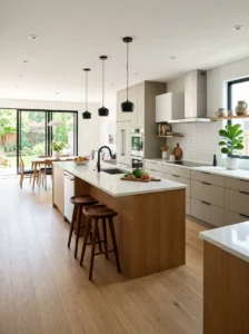 Open layout modern kitchen inspiration