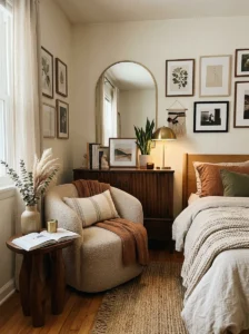 Aesthetic room featuring unique furniture and creative decor.