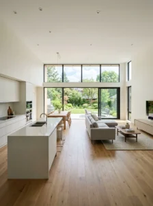 Open concept home with uninterrupted sightlines connecting every living area.