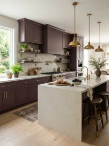 Deep plum kitchen cabinets with warm brass hardware Category: Kitchen 17. Warm Off-White Image prompt: Welcoming modern kitchen with warm off-white cream cabinets, subtle beige undertones, brass handles, natural stone countertops, light oak flooring, soft daylight, cozy sophisticated atmosphere, photorealistic interior photography, no people, no text, 16:9. Alt text: Warm off-white kitchen cabinets with cream tones Category: Kitchen 18. Dramatic Matte Black Image prompt: High-end contemporary kitchen with dramatic matte black island cabinetry, surrounding warm white cabinets, brass hardware, pale marble countertops, warm wood accents, large windows, sophisticated contrast, photorealistic interior design photography, no people, no text, 16:9. Alt text: Matte black kitchen island with warm white cabinets Category: Kitchen 19. Coral and Peach Image prompt: Cheerful sophisticated kitchen featuring muted dusty peach and coral cabinetry, warm cream walls, natural wood accents, brass hardware, soft sunlight, elegant contemporary home decor, subtle green accessories, photorealistic, no people, no text, 16:9. Alt text: Muted coral peach kitchen cabinets with warm wood accents Category: Kitchen 20. Warm Chocolate Brown Image prompt: Luxurious kitchen with deep warm chocolate brown cabinets, brushed brass hardware, light natural stone countertops, warm beige backsplash, wood accents, soft ambient lighting, elegant contemporary design, photorealistic, no people, no text, 16:9. Alt text: Warm chocolate brown kitchen cabinets with brass hardware Category: Kitchen 21. Soft Lavender Image prompt: Elegant modern kitchen featuring a muted dusty lavender island, warm white surrounding cabinets, brushed gold hardware, cream stone countertops, soft natural light, sophisticated subtle color palette, photorealistic interior photography, no people, no text, 16:9. Alt text: Soft lavender kitchen island with warm white cabinets Category: Kitchen 22. Warm Camel or Tan Image prompt: Sophisticated open-plan kitchen with warm camel tan cabinets, white oak flooring, cream stone countertops, brushed brass hardware, natural wood furniture nearby, soft daylight, cohesive warm neutral interior, photorealistic, no people, no text, 16:9. Alt text: Warm camel tan kitchen cabinets with oak flooring Category: Kitchen 23. Deep Emerald Green Image prompt: Luxurious modern kitchen with rich emerald green island cabinetry, brass fixtures, dark wood open shelving, light stone countertops, warm ambient lighting, elegant jewel-toned interior design, photorealistic editorial photography, no people, no text, 16:9. Alt text: Deep emerald green kitchen island with brass fixtures Category: Kitchen 24. Warm Butter Cream Image prompt: Cozy elegant kitchen with warm butter cream cabinets, creamy countertops, subtle brass hardware, light natural wood accents, soft sunlight, inviting contemporary home decor, gentle neutral color palette, photorealistic, no people, no text, 16:9. Alt text: Warm butter cream kitchen cabinets in a cozy interior Category: Kitchen 25. Custom Blended Neutrals Image prompt: High-end designer kitchen featuring custom blended neutral cabinetry combining warm gray and soft beige tones, natural stone countertops, oak accents, elegant brass hardware, sophisticated layered lighting, timeless contemporary interior, photorealistic, no people, no text, 16:9. Alt text: Custom blended neutral kitchen cabinets in a designer kitchen Category: Kitchen SEO Details for the Complete Article Primary Category: ✅ Kitchen Secondary tags/terms: Kitchen Cabinet Colors Kitchen Cabinets Cabinet Color Ideas Kitchen Design Modern Kitchen Kitchen Decor Cabinet Paint Colors Colorful Kitchen Ideas Neutral Kitchen Cabinets Focus Keyword: kitchen cabinet colors Suggested SEO Title: 25 Kitchen Cabinet Colors Designers Love in 2026 Suggested Meta Description: Explore 25 kitchen cabinet colors designers love, including sage green, navy, olive, emerald, warm neutrals, terracotta, plum, and more. Category decision for your listed categories Category Select? Uncategorized ❌ No Primary ❌ No Bathroom ❌ No Bedroom ❌ No Ceiling Design ❌ No Furniture ❌ No Kitchen ✅ YES — Primary Category Home Decor Optional Living Room ❌ No Small Spaces ❌ No Best setup: Kitchen as the only primary category. If your website allows multiple categories and you want a broader parent category, you can additionally use Home Decor, but Kitchen should remain the primary category.