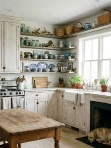 Fresh herb garden growing on a sunny coastal kitchen windowsill