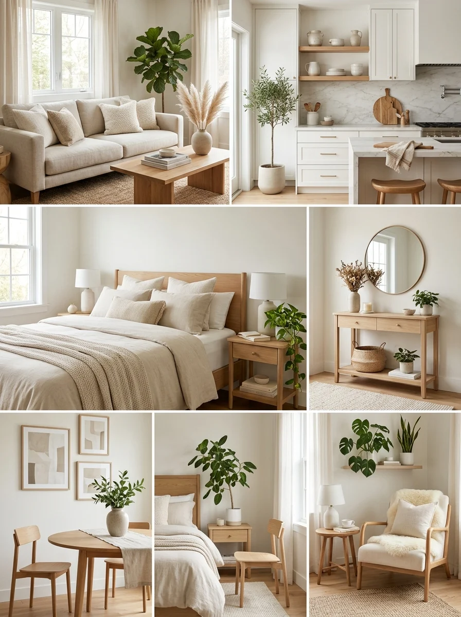 Home inspo ideas featuring cozy and modern interior decor for every room