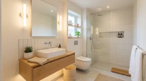 Tiny bathroom design that looks stylish and modern