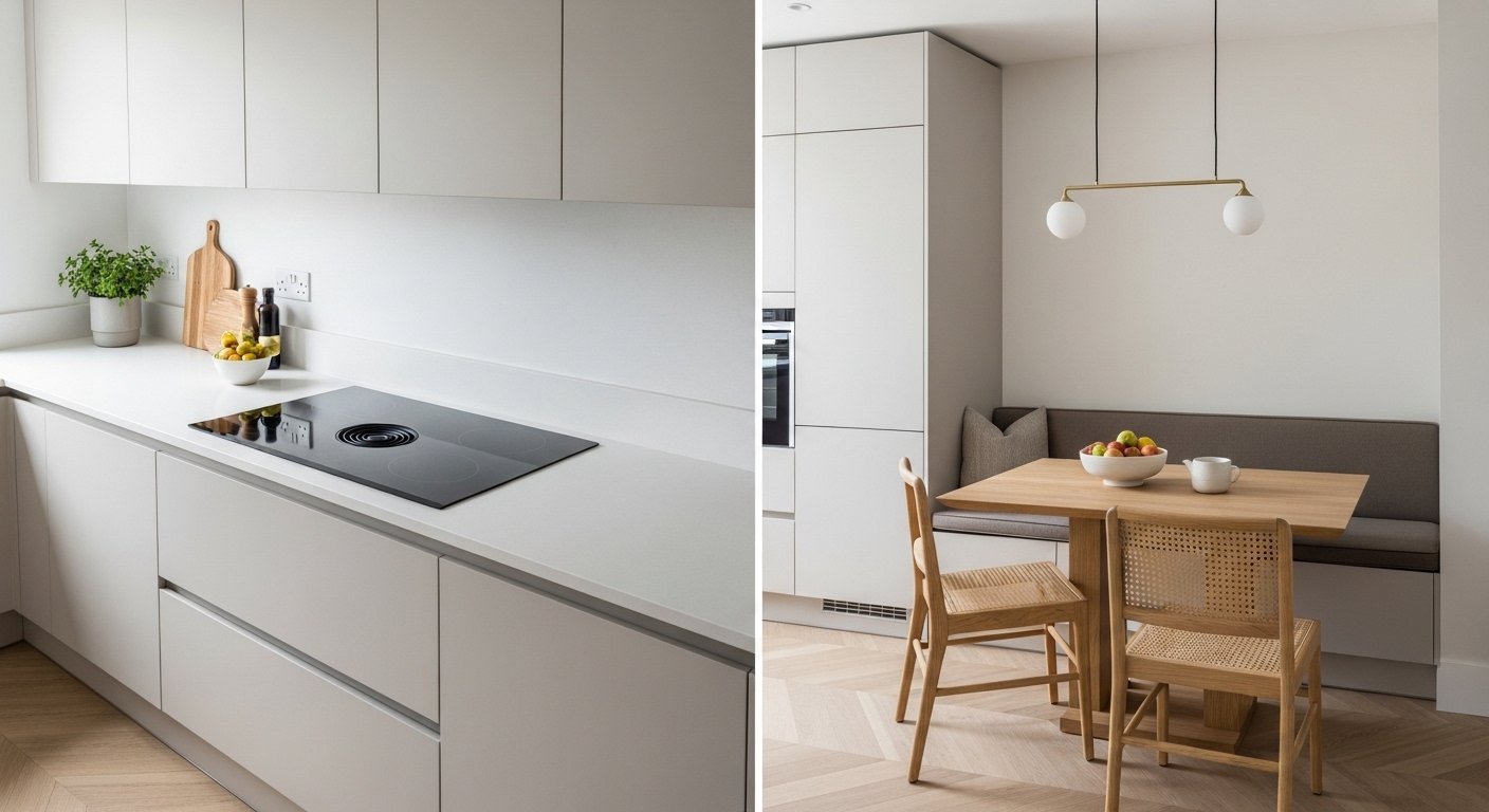 Dream house interior ideas featuring modern living room, bedroom, and kitchen decor inspiration